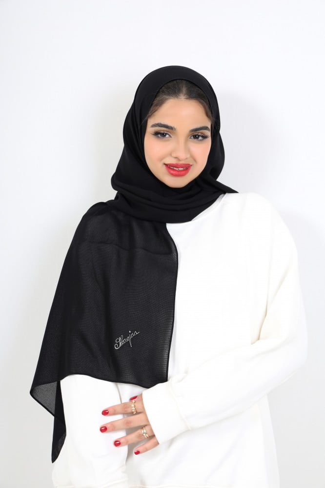 Medical Plain Shawl with Embroidery