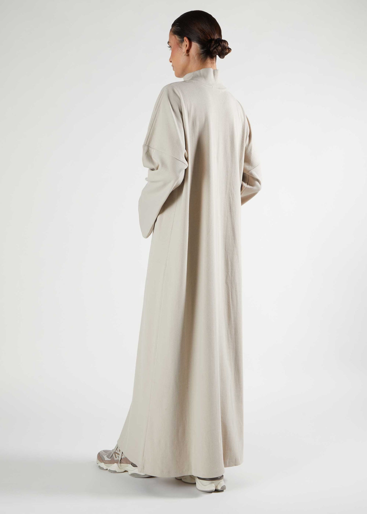 Neck Abaya Nude