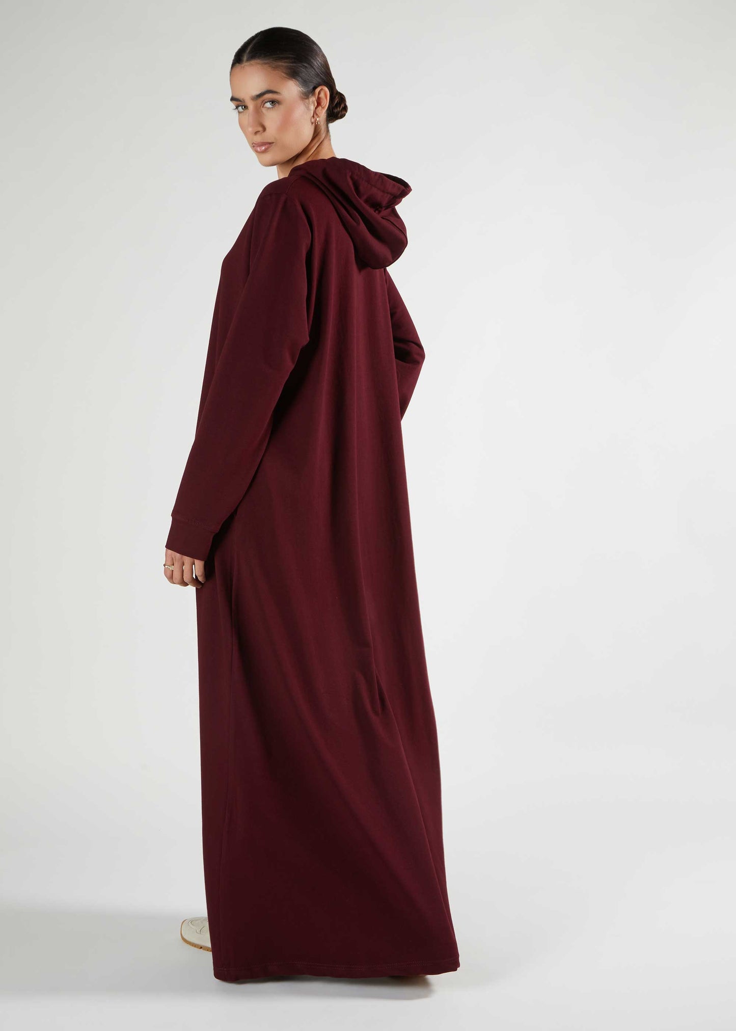 Winter Abaya Burgundy