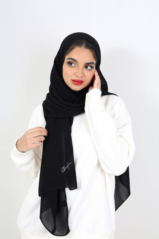 Medical Plain Shawl with Embroidery