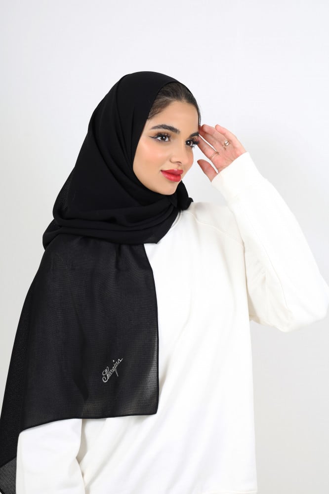 Medical Plain Shawl with Embroidery